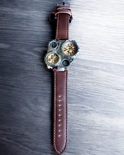 Survival Watch "Explorer 4in1", customizable with engraving for a gift