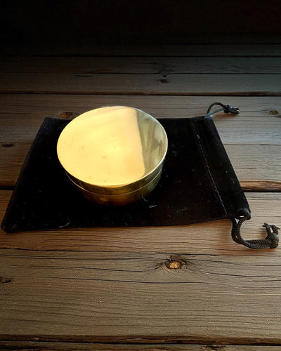 Voyager 7cm Sundial Compass – brass sundial with compass, personalized engraving for a gift