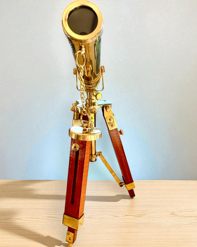 Celestial Telescope on Wooden Stand 41 cm, personalization with engraving available as a gift