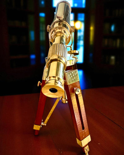 Celestial Telescope on Wooden Stand 41 cm, personalization with engraving available as a gift