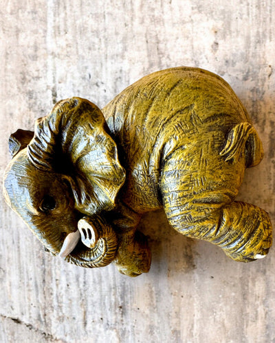 "Little Lucky" Elephant Figurine with Engraving Option for Gift