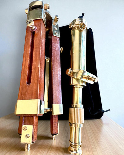 Celestial Telescope on Wooden Stand 41 cm, personalization with engraving available as a gift