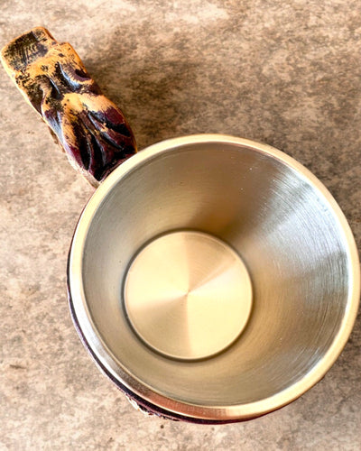 Knight's Dark Mug - 700 ml, customizable with engraving for a gift