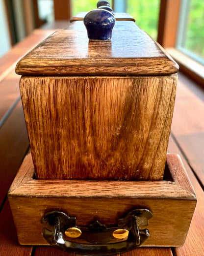 Royal Trio Set – Tea, Coffee, Sugar made of Shisham wood, handmade, with engraving option for a gift