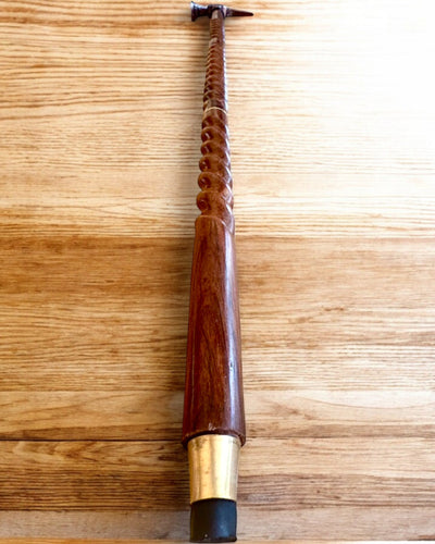 Walking Cane - VIKING with a head in the form of a battle hammer, personalization with engraving possible as a gift