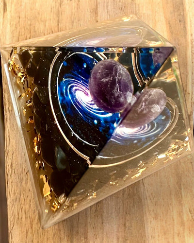 Orgonite Energy Pyramid "Cosmic Pyramid" Galactic Essence, as a gift