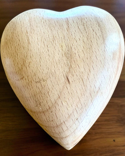Wooden heart, 9 cm box for Secret Feeling, personalization with engraving available as a gift