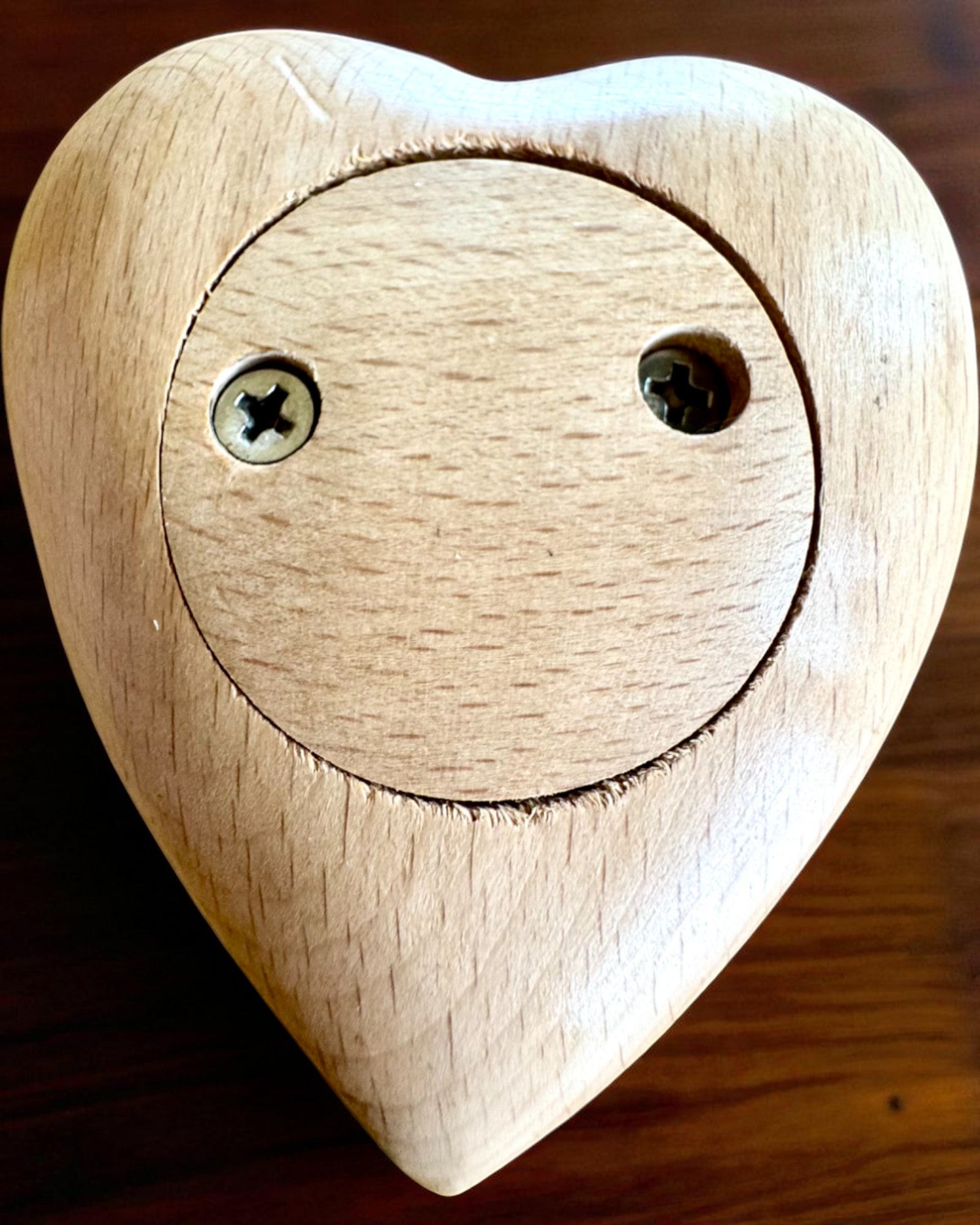 Wooden heart, 9 cm box for Secret Feeling, personalization with engraving available as a gift