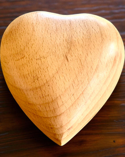 Wooden heart, 9 cm box for Secret Feeling, personalization with engraving available as a gift