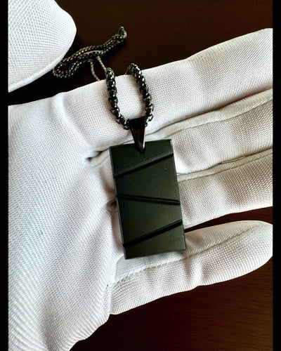 Men's Necklace Dog Tag "SteelVision" – stainless steel, 15 variants, personalization with engraving