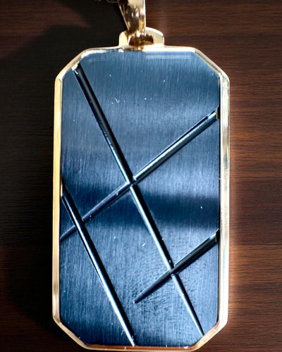 Men's Necklace Dog Tag "SteelVision" – stainless steel, 15 variants, personalization with engraving