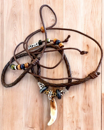 Wolf Tooth - Power Necklace - personalization with engraving available for a gift
