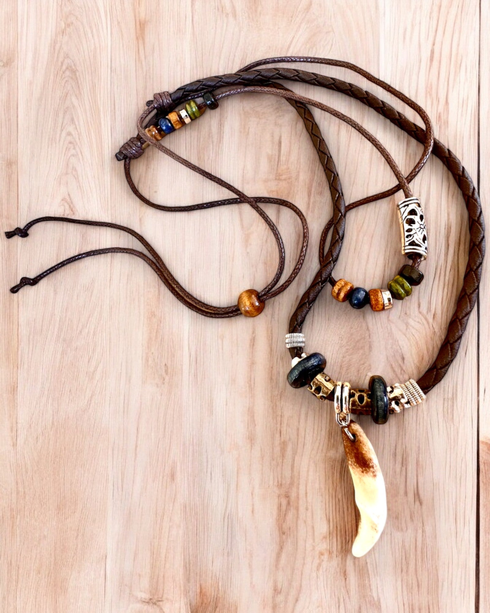 Wolf Tooth - Power Necklace - personalization with engraving available for a gift