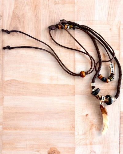 Wolf Tooth - Power Necklace - personalization with engraving available for a gift