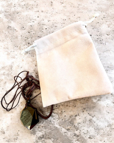 Black Obsidian "Star of David" Amulet, customizable with engraving for a gift