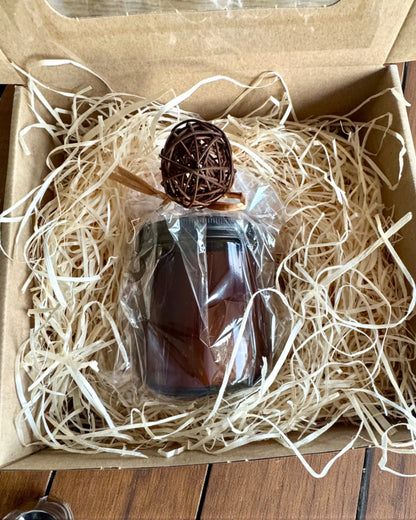 Intentional Candle Tiger Power – Confidence and Prosperity, 250 ml, option to personalize the lid for a gift