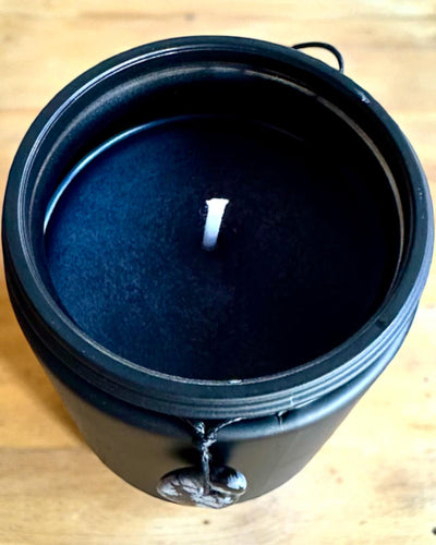 Obsidian Intentional Soy Candle – self-confidence and inner strength, 250 ml, option for personalization as a gift