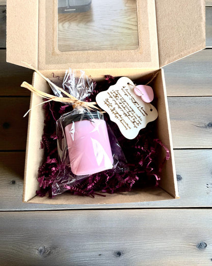 Intentional Soy Candle Rose Quartz – love, harmony and peace of heart, 250 ml, possibility of personalization as a gift