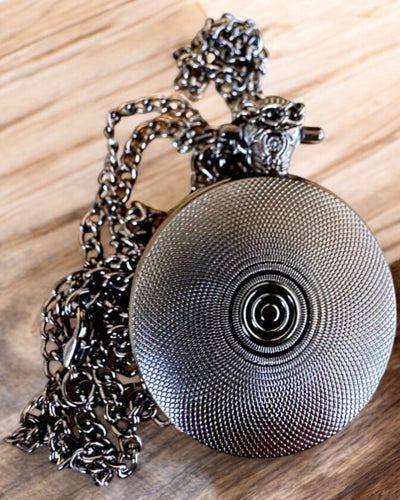 Pocket Watch Night Rose, customizable with engraving for a gift