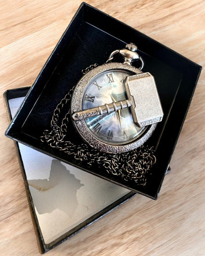 Time Hammer - Pocket Watch, customizable with engraving for a gift