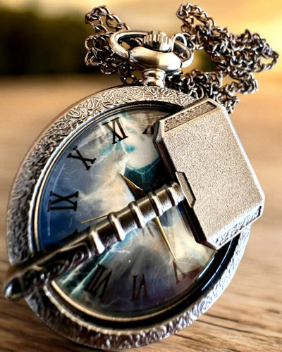 Time Hammer - Pocket Watch, customizable with engraving for a gift