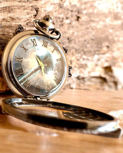 Time Hammer - Pocket Watch, customizable with engraving for a gift