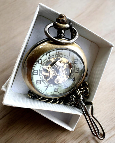 Classic Pocket Watch "Oldtimer" - stylish retro elegance, customizable with engraving for a gift