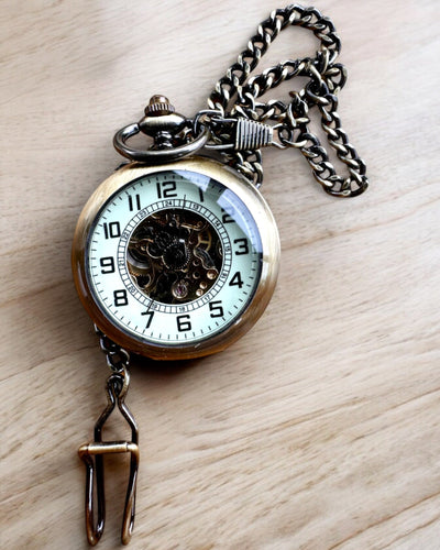 Classic Pocket Watch "Oldtimer" - stylish retro elegance, customizable with engraving for a gift