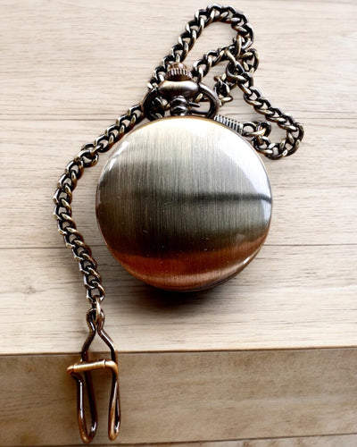 Classic Pocket Watch "Oldtimer" - stylish retro elegance, customizable with engraving for a gift