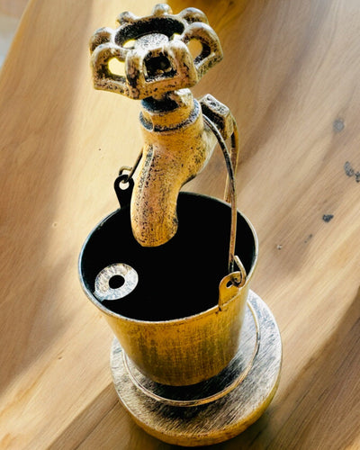 Stylish Metal Ashtray "Rustic Charm" 19-23 cm in height, 8 variants to choose from, engraving upon request