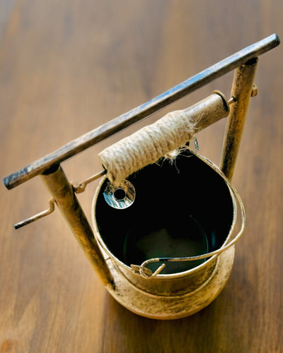 Stylish Metal Ashtray "Rustic Charm" 19-23 cm in height, 8 variants to choose from, engraving upon request