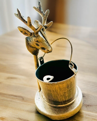 Stylish Metal Ashtray "Rustic Charm" 19-23 cm in height, 8 variants to choose from, engraving upon request