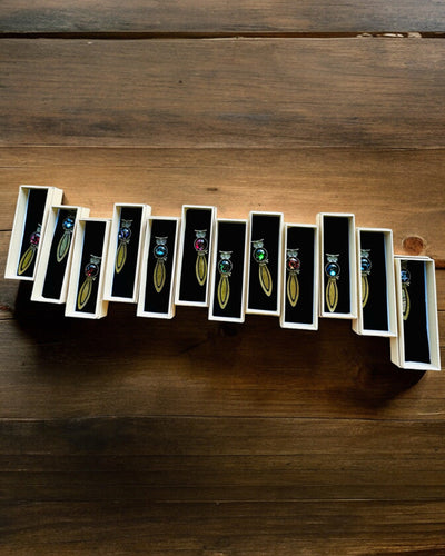 "Owl with Constellations" Bookmark - 12 Variants to Choose From, Customization with Engraving