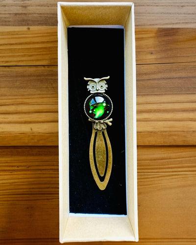 "Owl with Constellations" Bookmark - 12 Variants to Choose From, Customization with Engraving