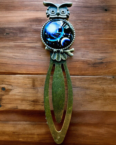 "Owl with Constellations" Bookmark - 12 Variants to Choose From, Customization with Engraving