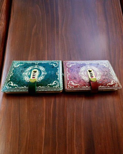 Exclusive Leather Notebook "Sekretnik" A5 with Combination Lock - personalization with engraving