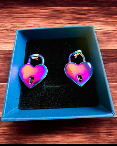 Romantic Mini Heart Padlocks DeLuxe, Set of 2 padlocks with keys, 6 variants to choose from, option for personalized engraving as a gift