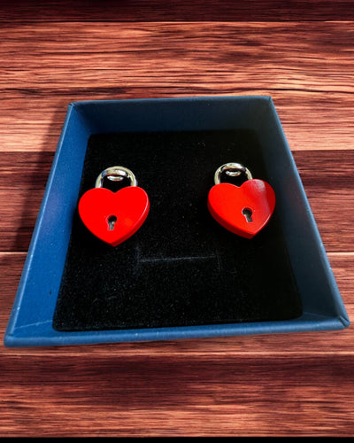 Romantic Mini Heart Padlocks DeLuxe, Set of 2 padlocks with keys, 6 variants to choose from, option for personalized engraving as a gift