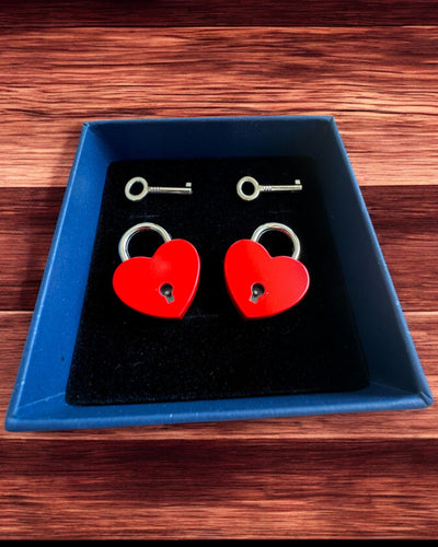 Romantic Mini Heart Padlocks DeLuxe, Set of 2 padlocks with keys, 6 variants to choose from, option for personalized engraving as a gift