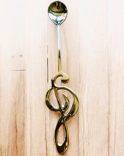 Elegant Spoon with Treble Clef – Personalized as a Gift, 2 Color Variants to Choose From