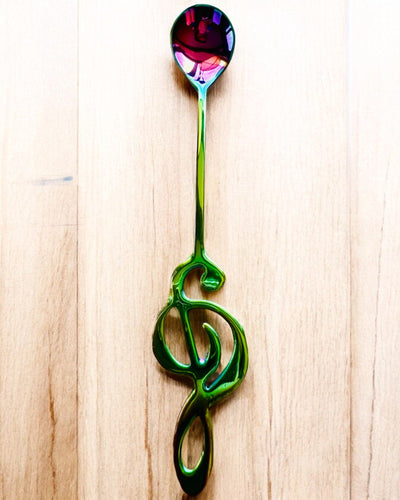 Elegant Spoon with Treble Clef – Personalized as a Gift, 2 Color Variants to Choose From