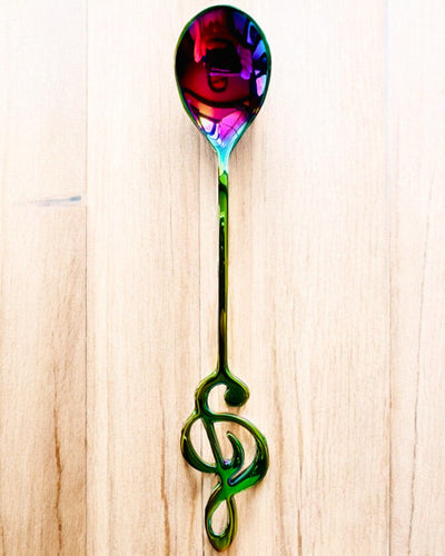 Elegant Spoon with Treble Clef – Personalized as a Gift, 2 Color Variants to Choose From