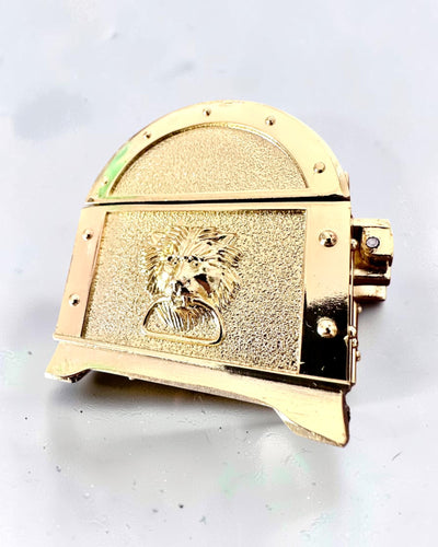 Retro Metal Treasure Chest with Engraving - Silvery Box 7x5x5 cm