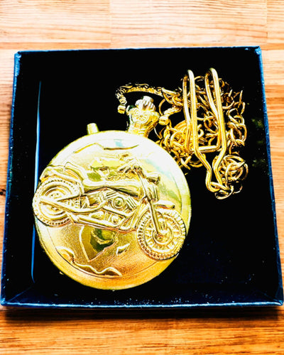 Pocket Watch "Motocyklowy Elegancik 2" – Engraving for a gift, 3 color variants