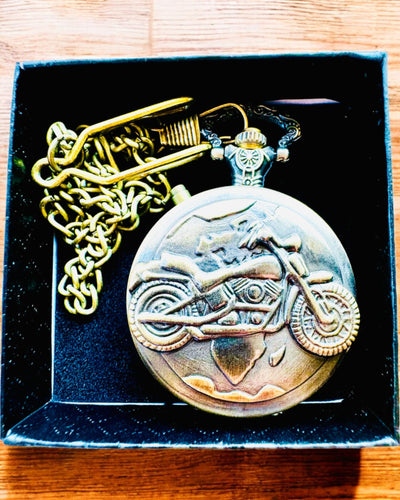 Pocket Watch "Motocyklowy Elegancik 2" – Engraving for a gift, 3 color variants