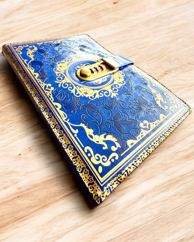 Exclusive Leather Notebook "Sekretnik" A5 with Combination Lock - personalization with engraving