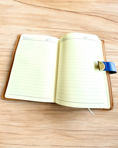 Exclusive Leather Notebook "Sekretnik" A5 with Combination Lock - personalization with engraving