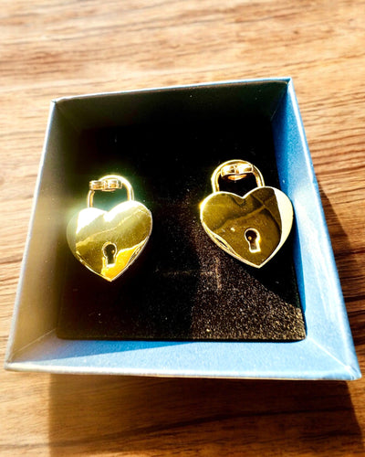Romantic Mini Heart Padlocks DeLuxe, Set of 2 padlocks with keys, 6 variants to choose from, option for personalized engraving as a gift