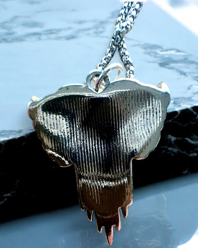 Amulet Heart Shooter Dark Wings of Love, possibility of personalization with engraving for a gift