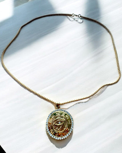 Amulet of Power "Eye of Ra", customizable with engraving for a gift